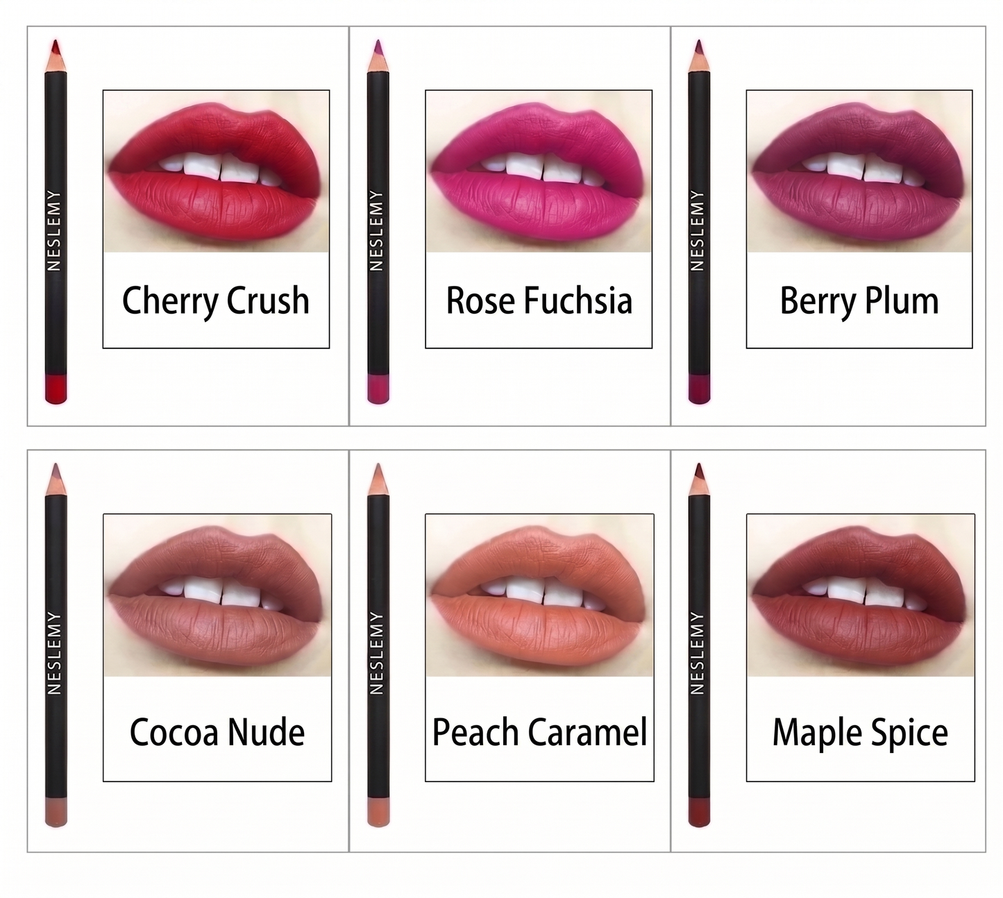 NESLEMY 2-in-1 Lip Liner & Lipstick Pencil