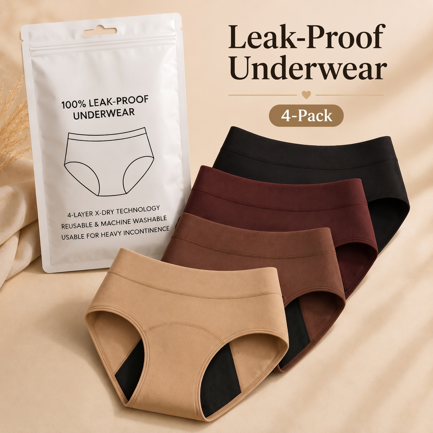 Leak-Proof Underwear — Stay Dry, Fresh & Confident All Day
